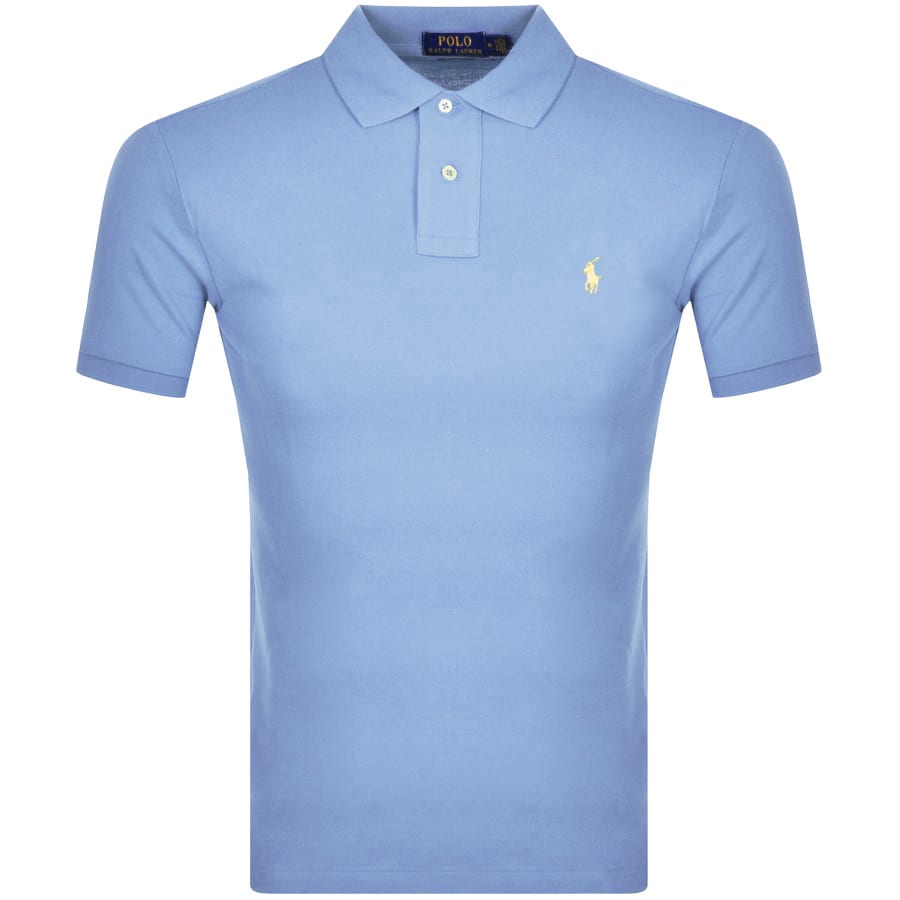 Alternative Image for ProductRalph Lauren Custom Slim Polo T Shirt Blue1